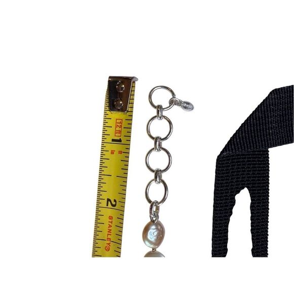 Monet flat pearl choker necklace - Picture 3 of 6